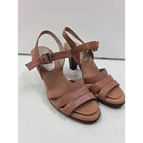 Aerosoles Cone Heeled  Sandel Adjustable Buckle Women's  Carmel Size 9.5 Comfort - Picture 1 of 9